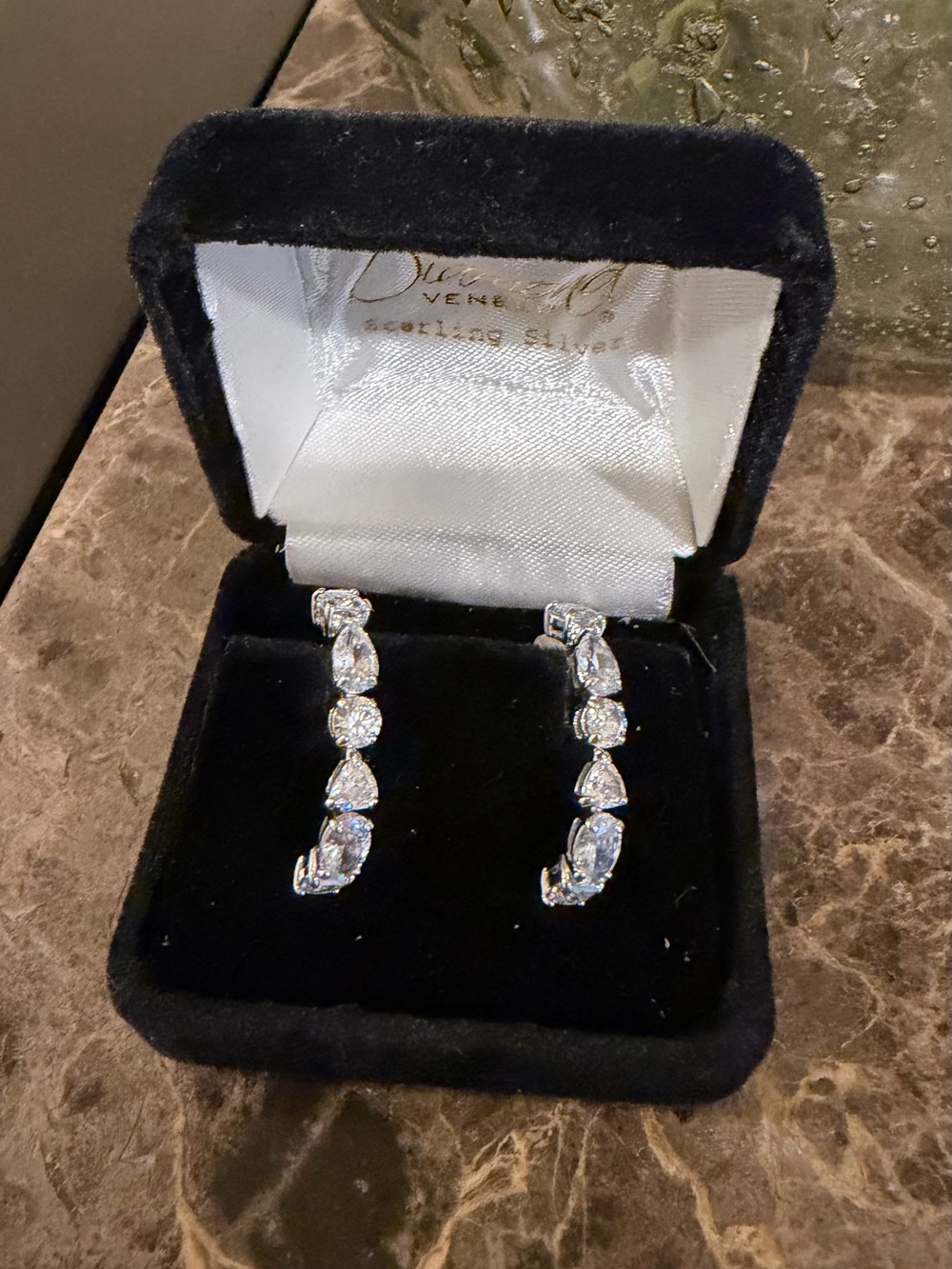 Swarovski Crystal Open Hoop